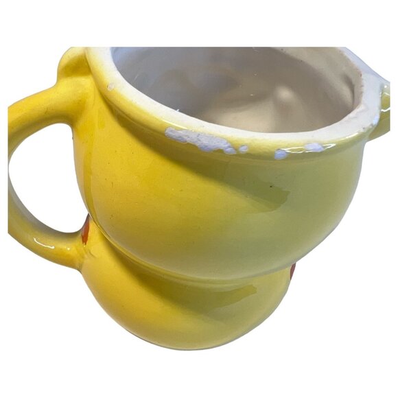 1973 Holt Howard Smiling Tiger Childs Mug Cup Made Japan Ceramic Yellow Chips - Picture 5 of 8